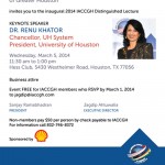 Inaugural 2014 IACCGH Distinguished Lecture