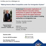 IACCGH Dialogue : "Making America More Competitive under Our Immigration System"
