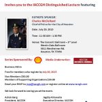 Distinguished Lecture featuring Houston Police Chief Charles McClelland