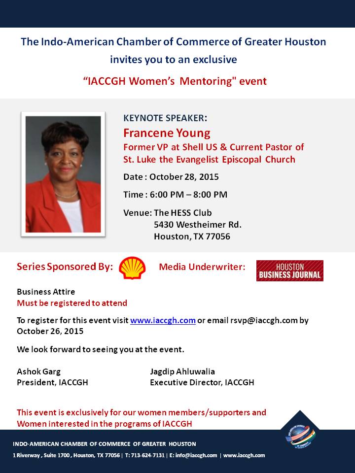 IACCGH Women's Mentoring Circle featuring Francene Young