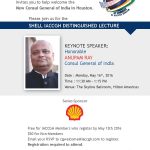 IACCGH Distinguished Lecture featuring Keynote Speaker the Honorable Anupam Ray, Consul General of India