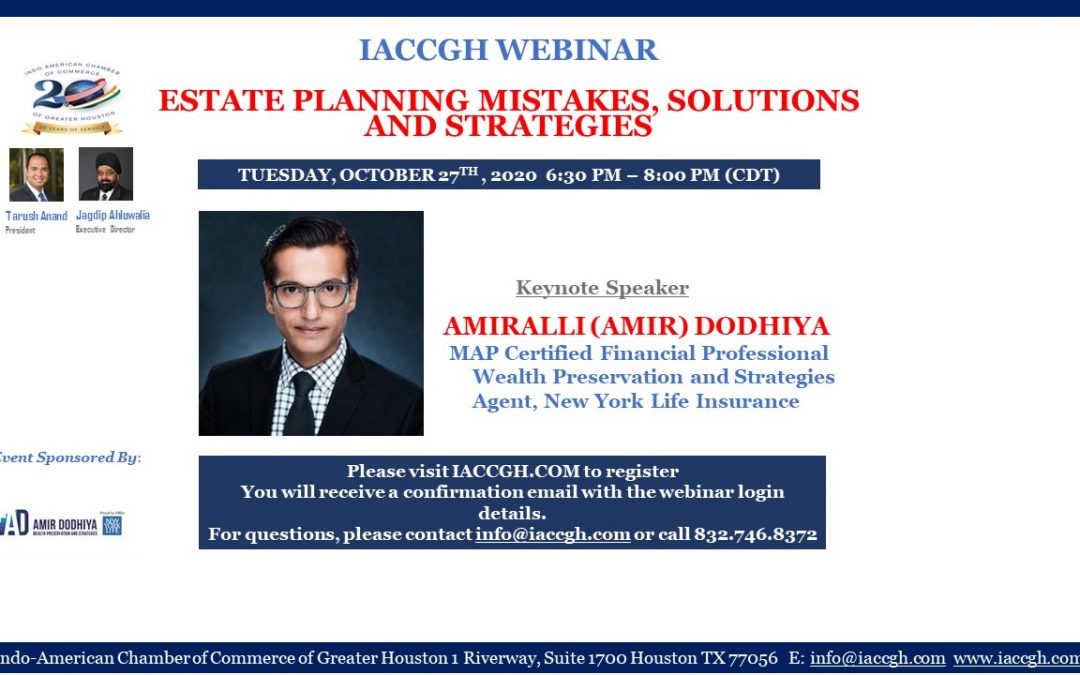 IACCGH Webinar: Estate Planning Mistakes, Solutions and Strategies