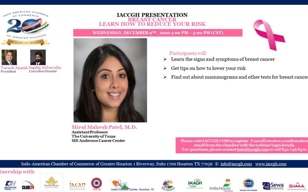 IACCGH Presentation: Breast Cancer: Learn How to Reduce Your Risk