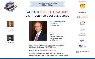 IACCGH Distinguished Lecture Featuring Dr. David Leebron