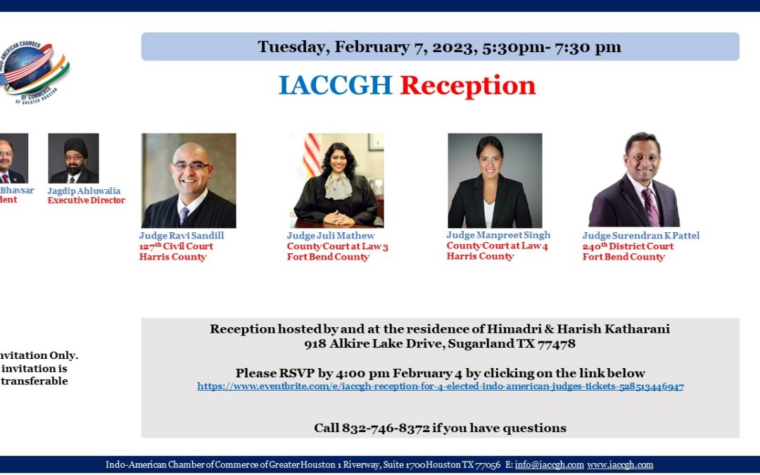 IACCGH Reception for the four elected judicial judges