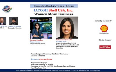 IACCGH Shell USA Inc. Women Mean Business Featuring Pooja Jesrani, NASA