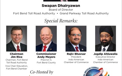 IACCGH and Fort Bend Chamber of Commerce Congratulate Swapan Dhairyawan