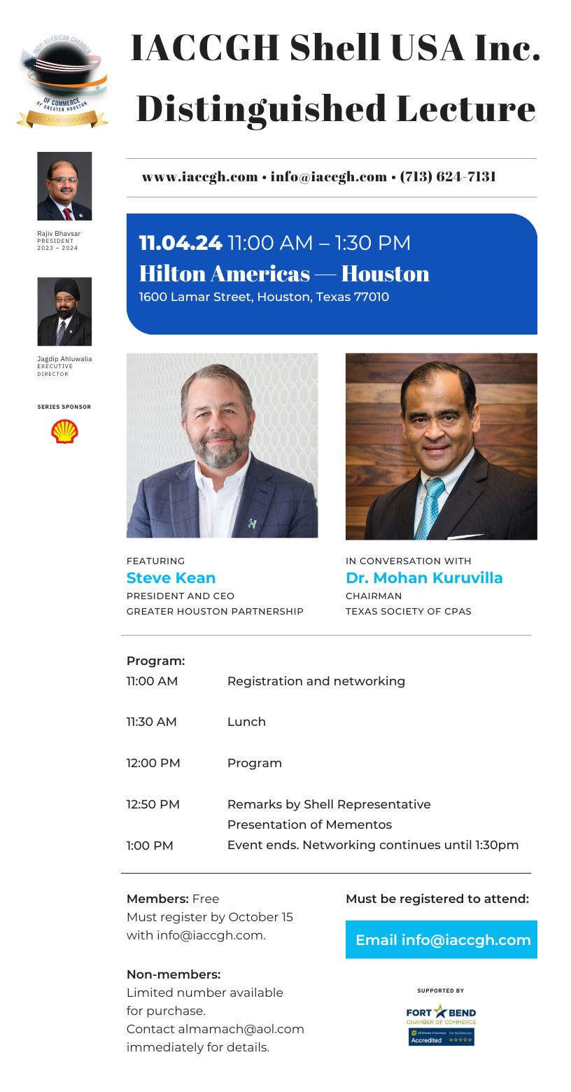 IACCGH Shell USA Inc. Distinguished Lecture