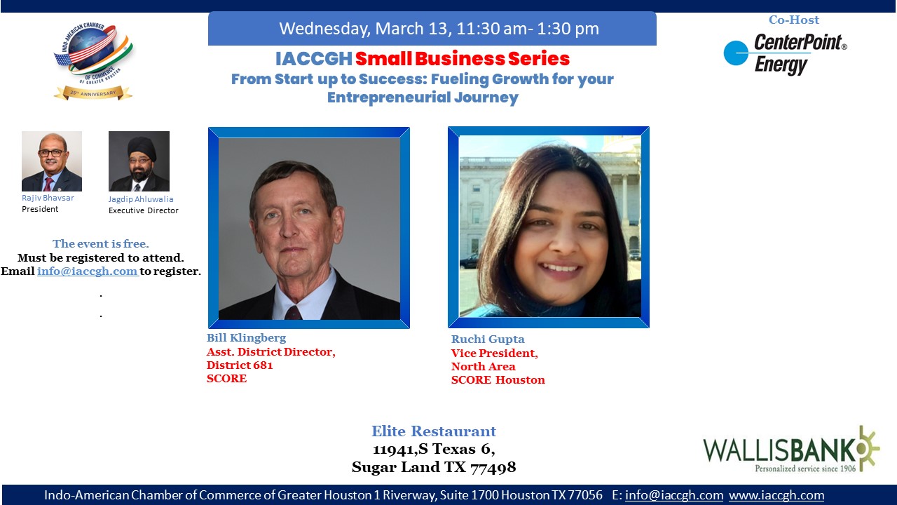IACCGH Small Business Series: From Startup to Success: Fueling Growth for your Entrepreneurial Journey