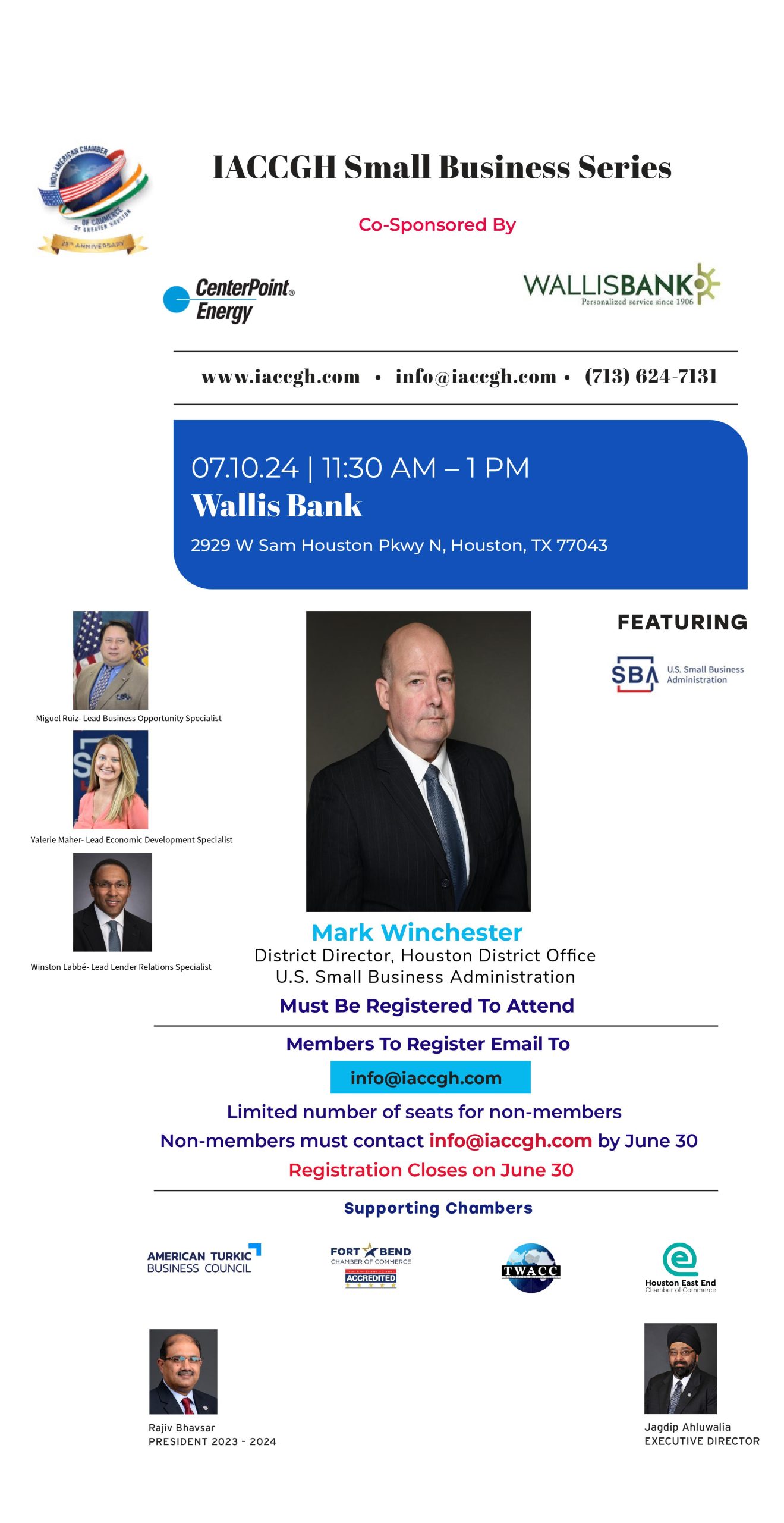 Postponed: IACCGH Small Business Series Featuring U.S. Small Business Administration