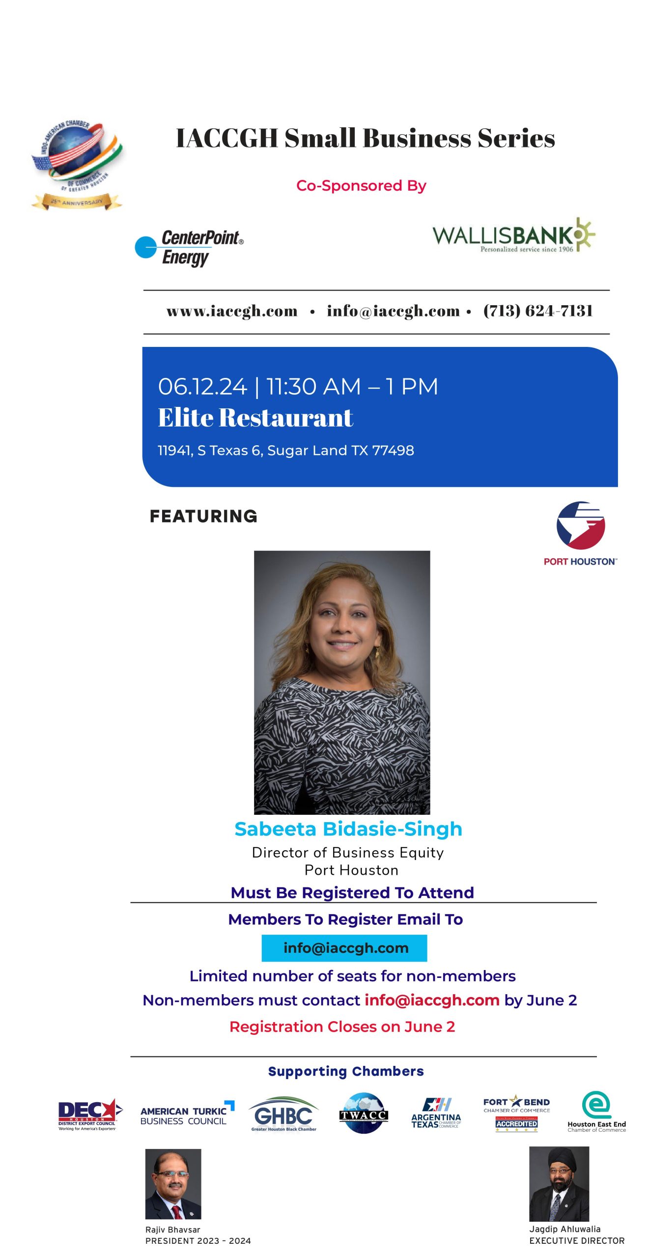 IACCGH Small Business Series Featuring Port Houston
