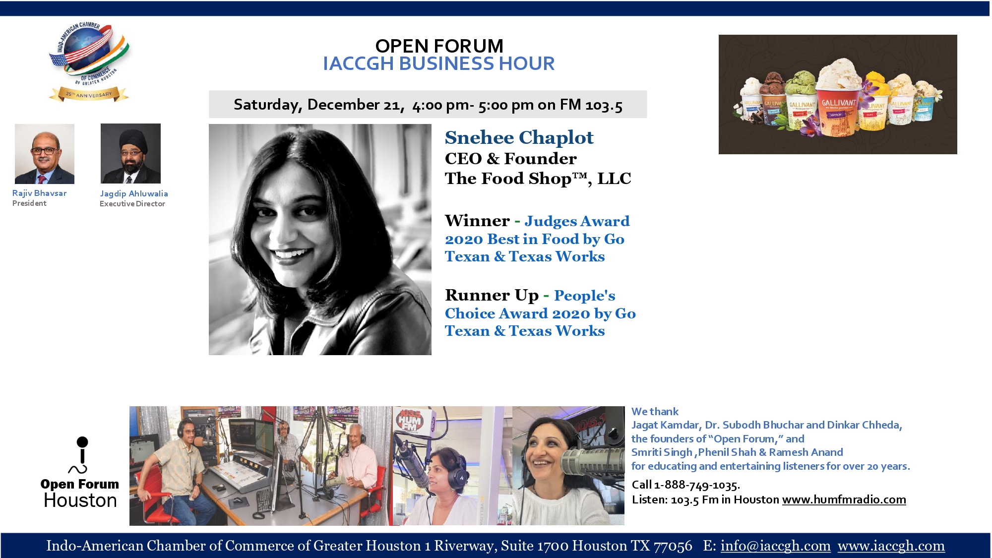 IACCGH Business Hour Open Forum