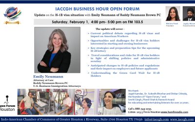 Open Forum IACCGH Business Hour Featuring Emily Neumann