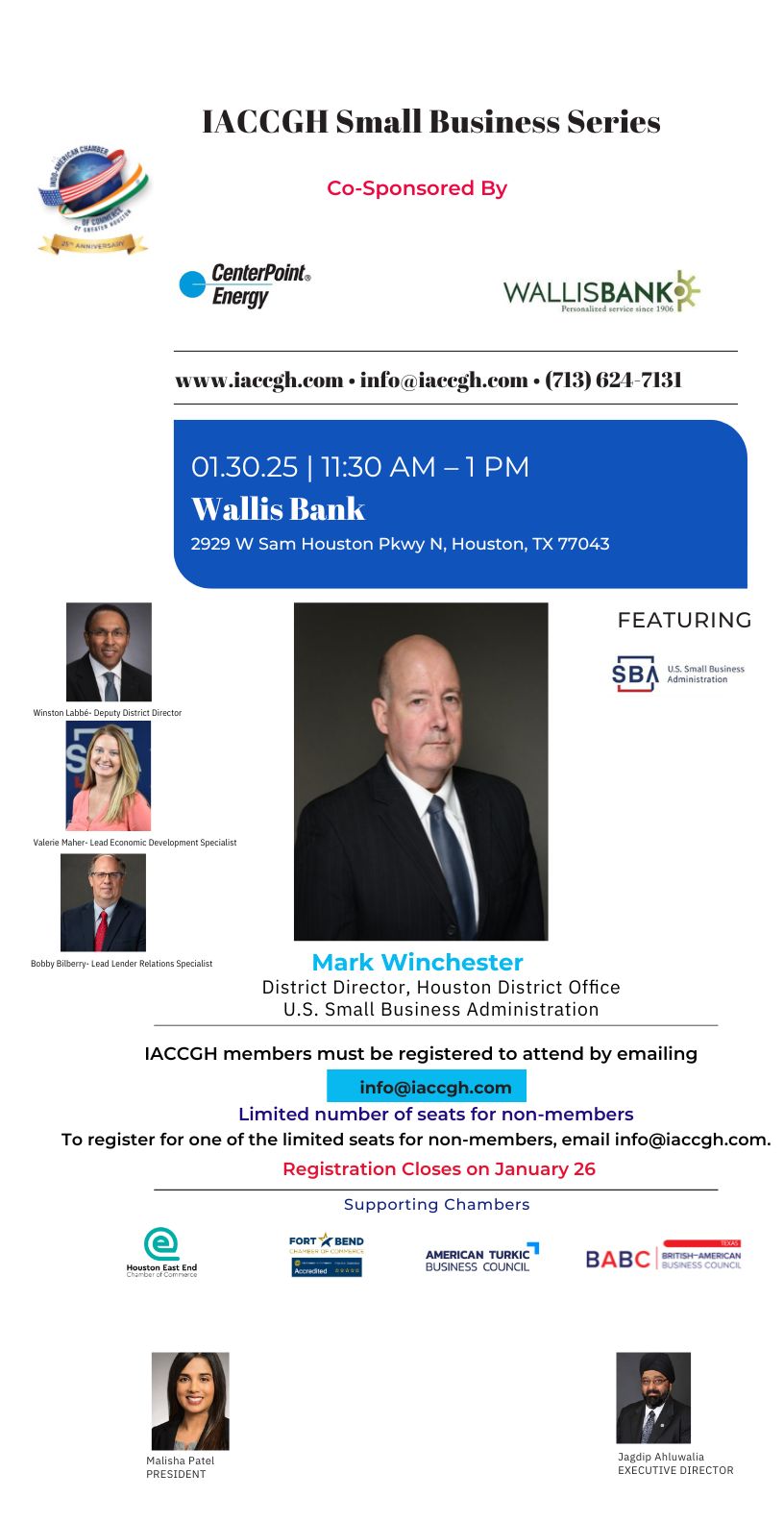 IACCGH Small Business Series Featuring SBA