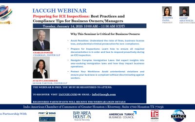 IACCGH Webinar with Charles Foster Topic: Preparing for ICE Inspections: Best Practices and Compliance Tips for Business Owners/ Managers