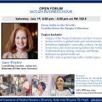 Open Forum IACCGH Business Hour Featuring Amy Poster, MFAH on July 19
