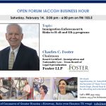 Open Forum IACCGH Business Hour Featuring Charles C. Foster