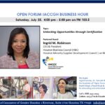 Open Forum IACCGH Business Hour Featuring Ingrid M. Robinson, CEO & President, Houston Business Council (HBC)