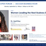 Open Forum IACCGH Business Hour Featuring Dr. April Day, President, Women’s Business Enterprise Alliance